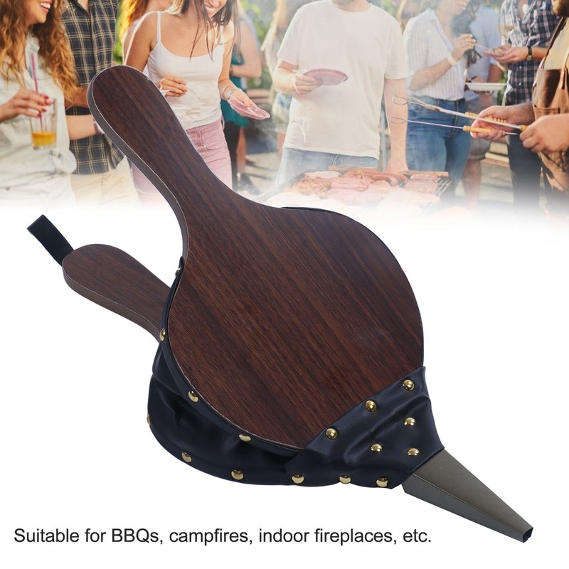 Fireplace Bellow Manual Wooden Fireplace Blower Fire Pit Tools Housewarming