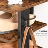 HOOBRO 8 Tiers Vertical Shoe Rack, Wooden Shoe Storage Organizer