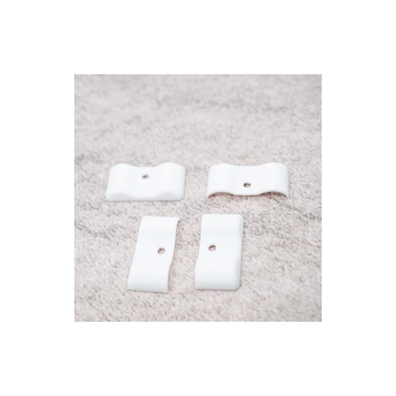 ULEIVA Replacement End Caps Set of 4 White Compatible with