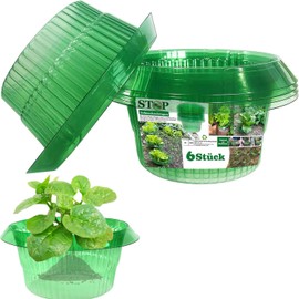 Samxcn Snail Protection Rings, Pack of 6 Snail Collars for Your Salad Plants and Cabbage, Protects Plants from Animal Eating, Diameter 24 cm