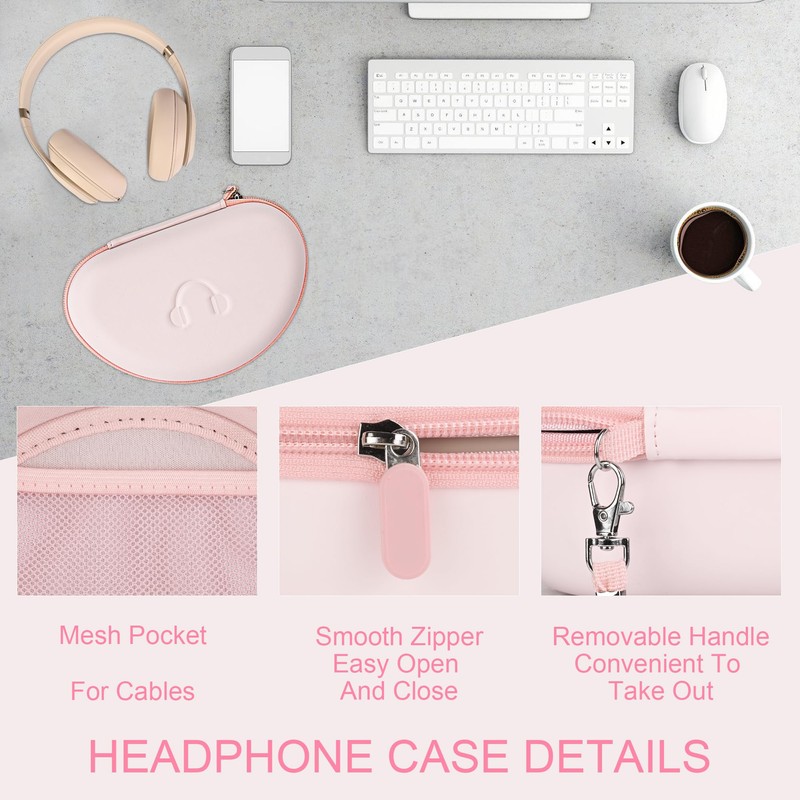 stukcaze Portable Headphone Case for Beats Studio Pro, Solo 4,