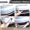 4 Pcs Car Front Rear Bumper Protector Strips, Universal Anti-Collision