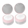 Mikinona 2pcs Powder Puff Case Triangle Puff Translucent Face Loose