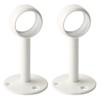 SAYAYO Curtain Pole Holder Ceiling Mount White with Screws for