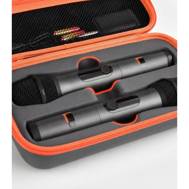 GWCASE PU Leather Microphone Case for JBL Wireless Two Mic