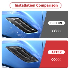 Linskip Fender Side Emblem Trim Compatible with Ford F150 Raptor 2016-2020, Fender Badges Cover for F150 Raptor Enterior Accessories(Black Carbon)