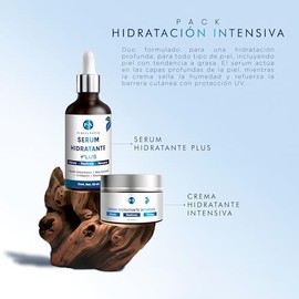 PUREZA NATUR Pack Hidratante facial intensivo serum Ácido hialurónico facial hidratante PLUS + Crema de hidratación intensiva | Paquete completo suero