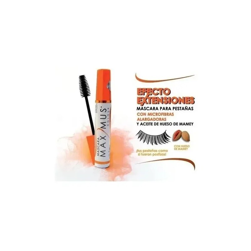 3pzs Maximus Rimel Microfibras Efecto Pestaña Postizas Mamey