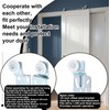 Blulu 12 Pcs Sliding Closet Door Roller Kit Wardrobe Door