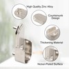 Dokpav 8 Pcs Oval Closet Rod End Supports, 15mm x