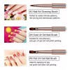 Ycyan Set Pinceles Uñas 5pcs Rhinestone Gel Uv Liner Manicura