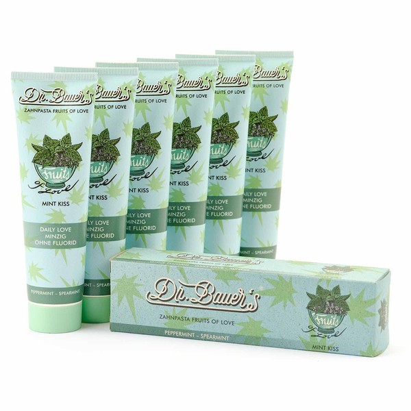 Dr. Bauer's Fruits of Love Mint Kiss without Fluoride Toothpaste,