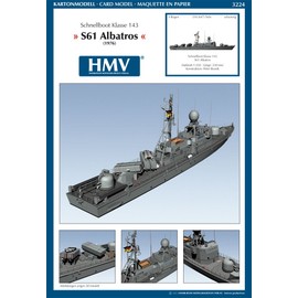 HMV 3224 Papermodel Fast Attack Craft Class 143 S61 Albatros