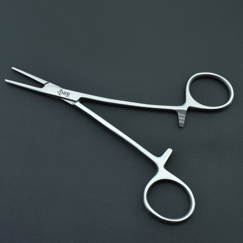 Spire Tools ® 5-Inch Stainless Steel Self-Locking Pick-Up Pliers Forceps