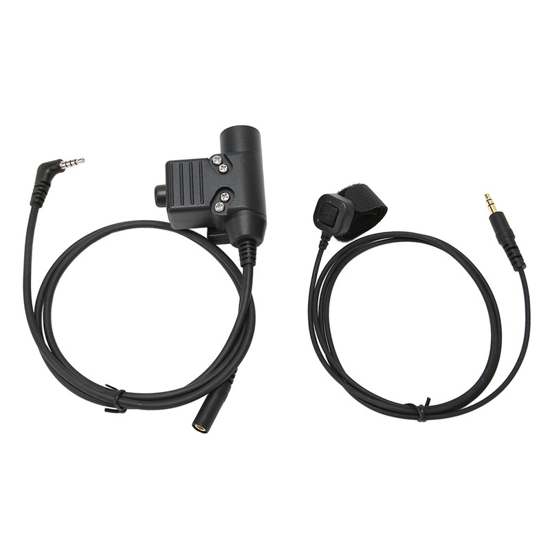 PTT Adapter with 90cm Cable Push to Talk Portable Headset