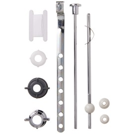 PF WaterWorks PF0907 Pop-Up Drain Repair Kit - Threaded Adjustable Center Pivot/Ball Rod with 3 Nuts, Gasket, 3 Sizes of Balls, with Pull Rod/Linkage, Chrome