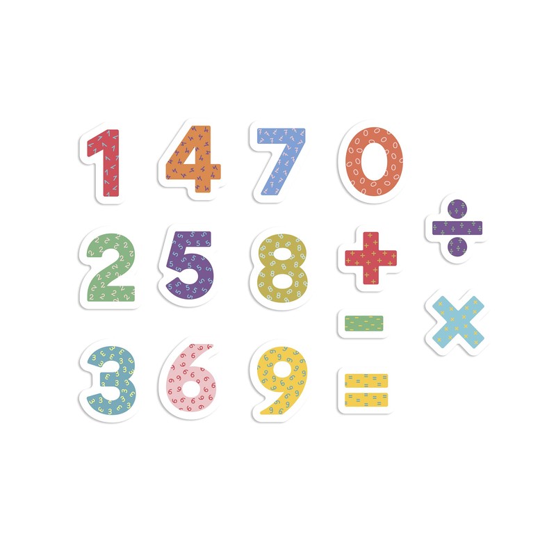 APLI Kids 18885 - Wooden Magnetic Numbers - Magnetic Numbers