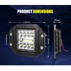 LIGHTFOX 2 PCs Flush Mount LED Pods 5 Inch 30°