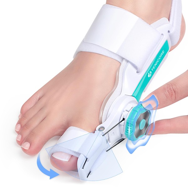 TENICORE Hallux Valgus Korrektur Einstellbarer Knopf Hallux Valgus Schiene Zehenspreizer