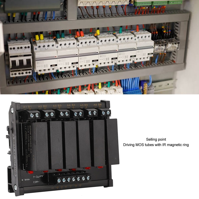 6 Channel Solid State Relay Module with Signal Indicator Input