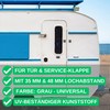 Caravan Door Stop 1 Pack Grey Screw On with 35mm