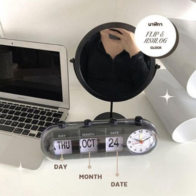 Calendar Alarm Clock Innovative Shape Decorative Jump Desktop Clock for