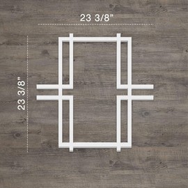 Ekena Millwork 23 3/8"W x 23 3/8"H x 3/8"T Large Granby Decorative Fretwork Wall Panels in Architectural Grade PVC