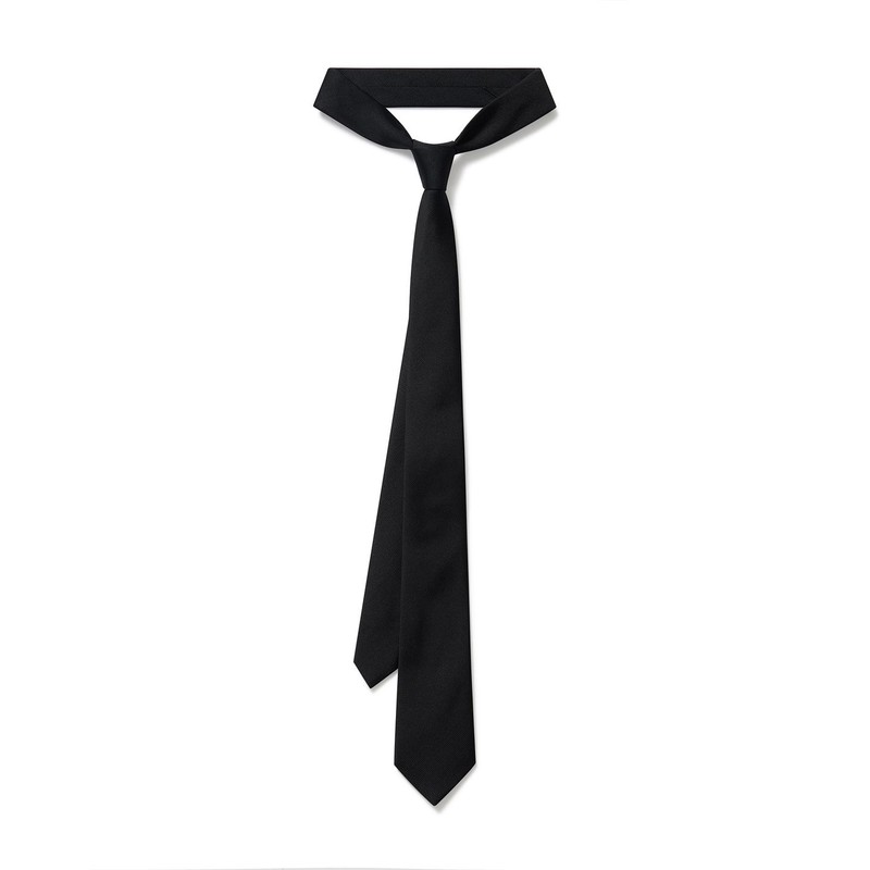 Musinsa Standard Silk Narrow Solid Tie [Black]