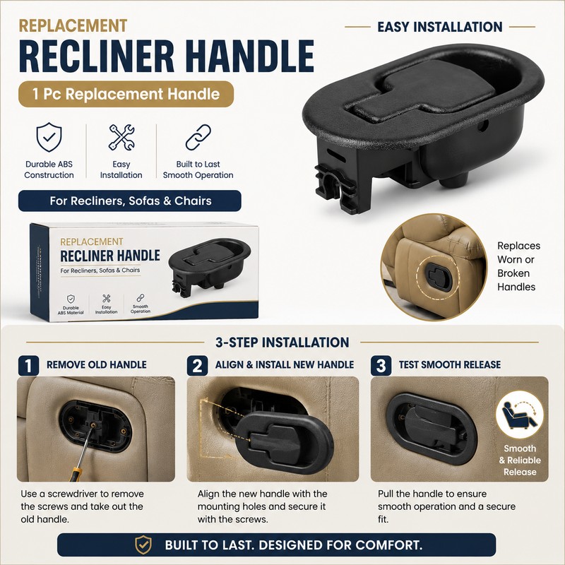 Recliner Replacement Handle for 3 mm and 6 mm Cables