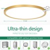 Brightever Gold LED Flush Mount Ceiling Light Fixture, 12 Inch