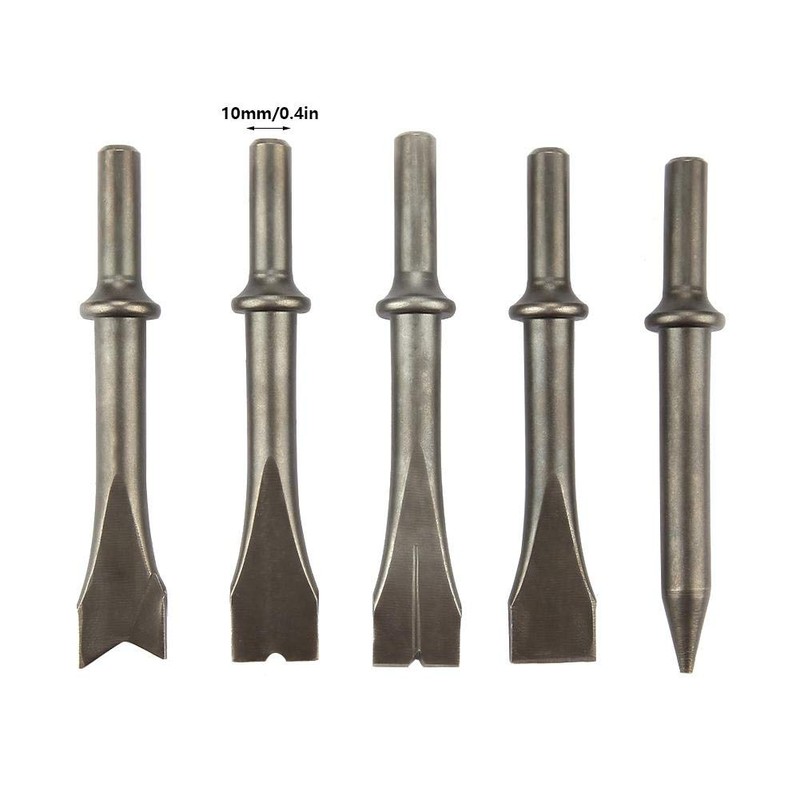 5pcs Chromium Molybdenum Steel Air Hammer Chisel Pneumatic Hammer Bit
