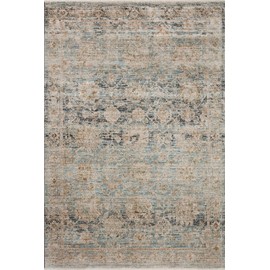Loloi Jean Stoffer x Katherine Ocean/Coral 7'-10" x 7'-10" Round Area Rug