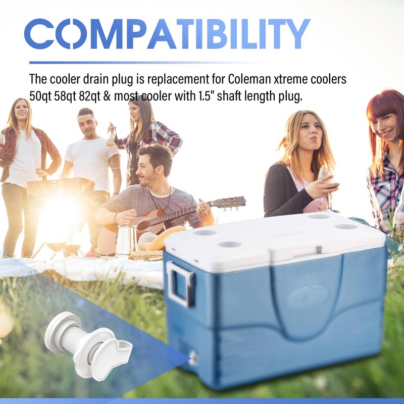 PROSOCOOL Cooler Drain Plug Kit Replacement for Coleman Xtreme Coolers