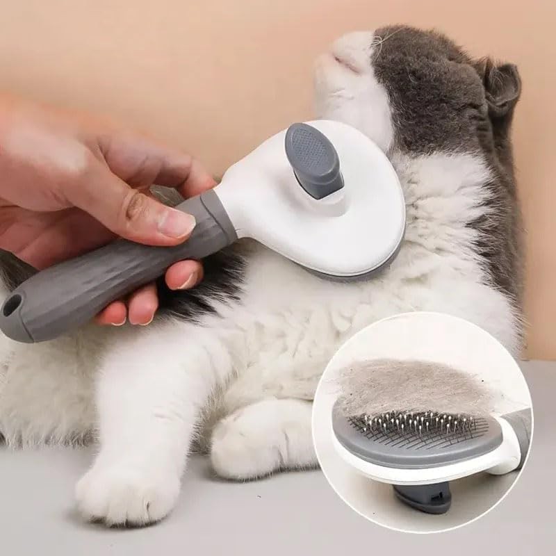 Self-Cleaning Slicker Brush Comb,Self-cleaning Slicker Brush Clean Pet Brush,Pet Grooming