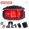 FOSOTO SLR Camera Bag, Large Capacity, Shoulder Bag, Mirrorless SLR