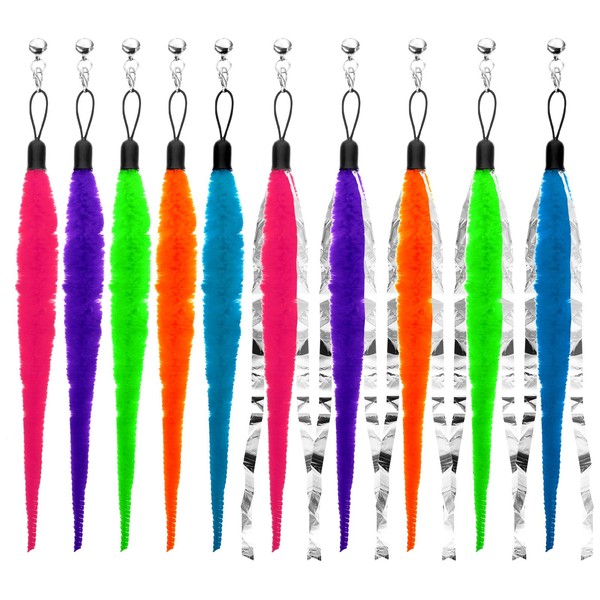 FdcLixuvol Cat Worm Toy Refills, 10 PCS Cat Wand Attachments
