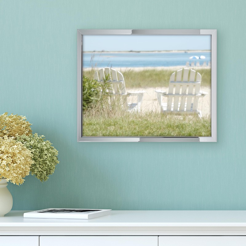 Mikasa Mirror Front with Walnut Sides Portrait Gallery Frame, Displays