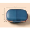 Pocket Travel Pill Organizer Box,8 Compartments Moisture Proof Pill Case