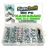150pc Specbolt Kawasaki KDX Two Stroke Bolt Kit for Maintenance