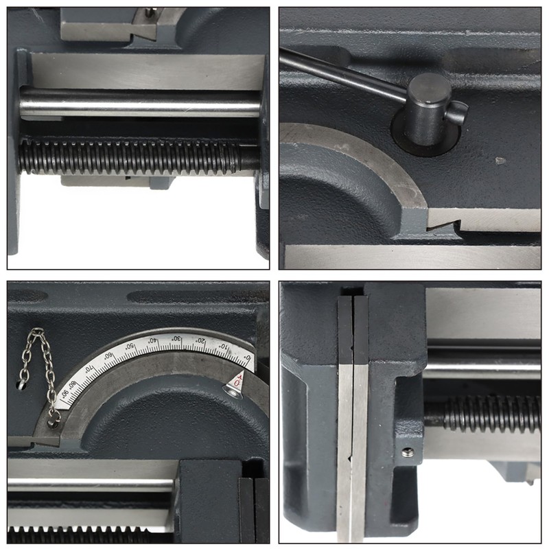 4' Drill Press Tilting Angle Vise 0-90 Degree Swivel Angle