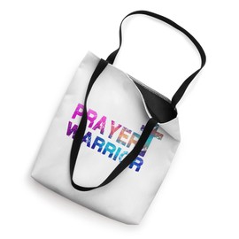 Prayer Warrior - Christian Faith Distressed Cross Praying Tote Bag