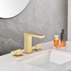 sumerain Brushed Gold 8 Inch Widespread Bathroom Faucet 2 Handle