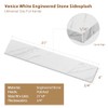 21 Inch Sidesplash in Venice White, Engineered Stone Side Splash