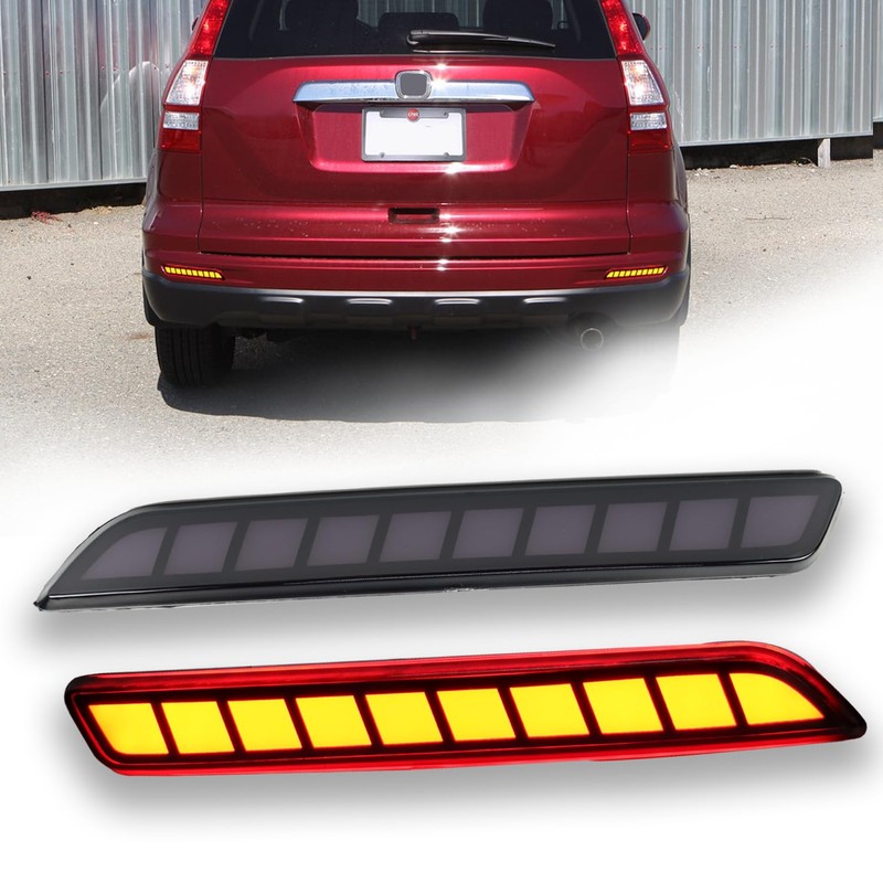 Vektoris 1 Pair LED Rear Bumper Lights Reflector Lamp for