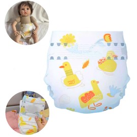 KsiTig Reborn Baby Dolls Diapers for 18-24 inch Newborn Girl Clothes Boy Accessories 6-Piece Pack Reusable