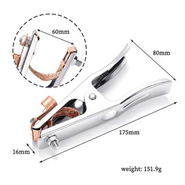 Ground Clamp POWERTOOL Welding Earth Clip Heavy Duty A-Shape Earth Ground Cable Clamp for Welding Machine (500A)