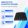 Focusound 24 Pack Curved Acoustic Foam Panels 3" x 12"