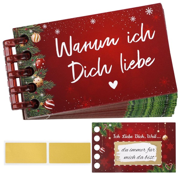 BETESSIN Advent Calendar for Scratching "Warum ich dich liebe" -