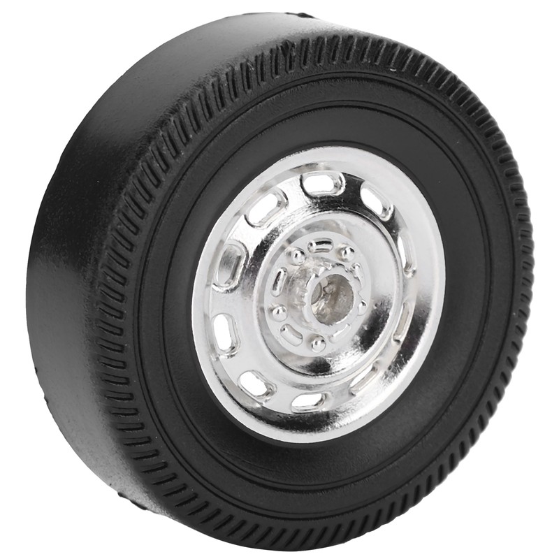 4Pcs Metal Drifting Rubber Wheel Tire Replacement Accessory for WPL