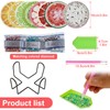Sesaver 13 Pcs Art Cup Mat Fruit Pattern Art Cup